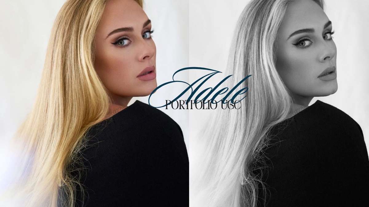 Modelo de portfólio UGC Adele (capa)