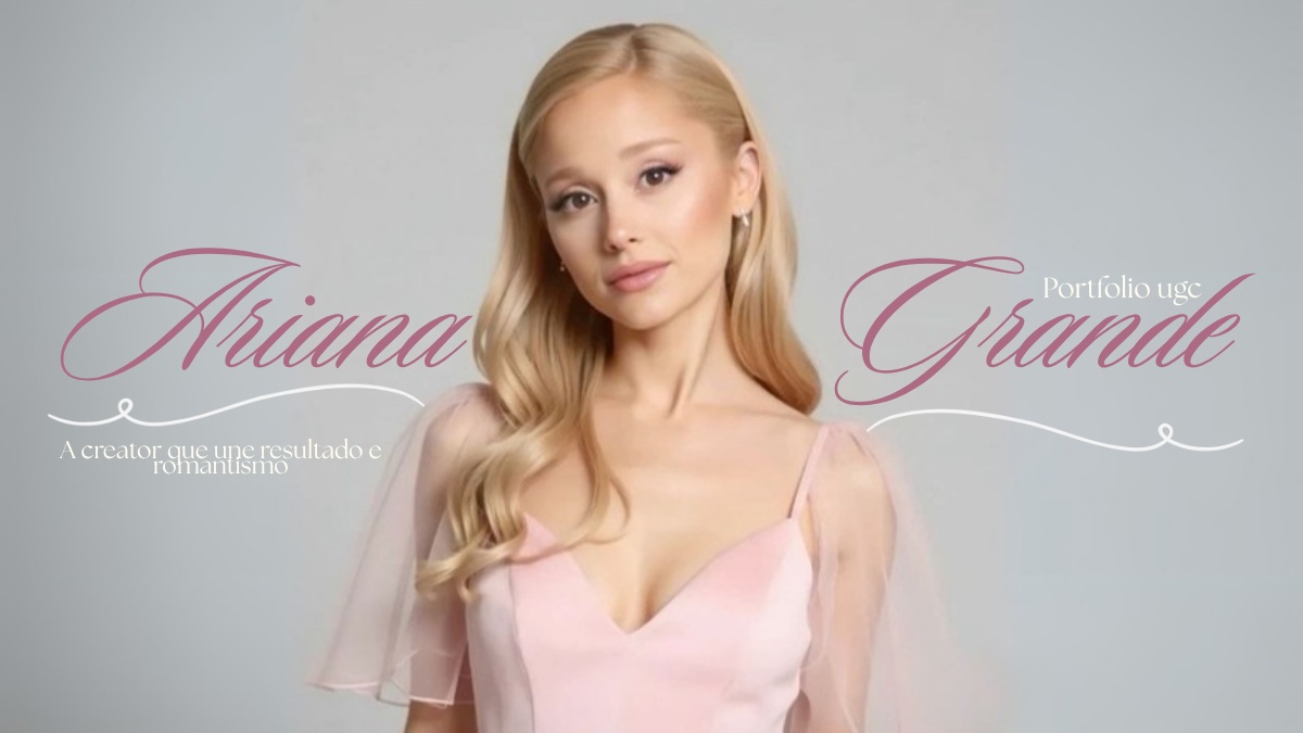 Modelo de portfólio UGC Ariana Grande (capa)