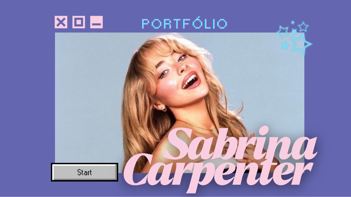 Modelo de portfólio UGC Sabrina Carpenter (capa)