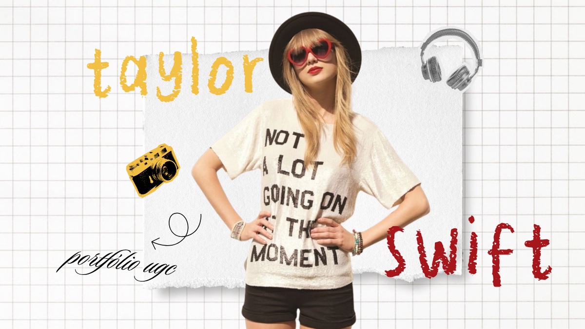 Modelo de portfólio UGC Taylor Swift (capa)